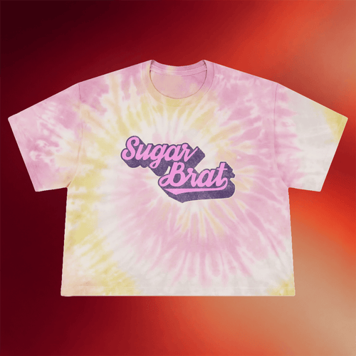 BeardPrincess Merch 2026 Sugar Brat Tie Dye Cropped Shirt Unique Gifts For Her