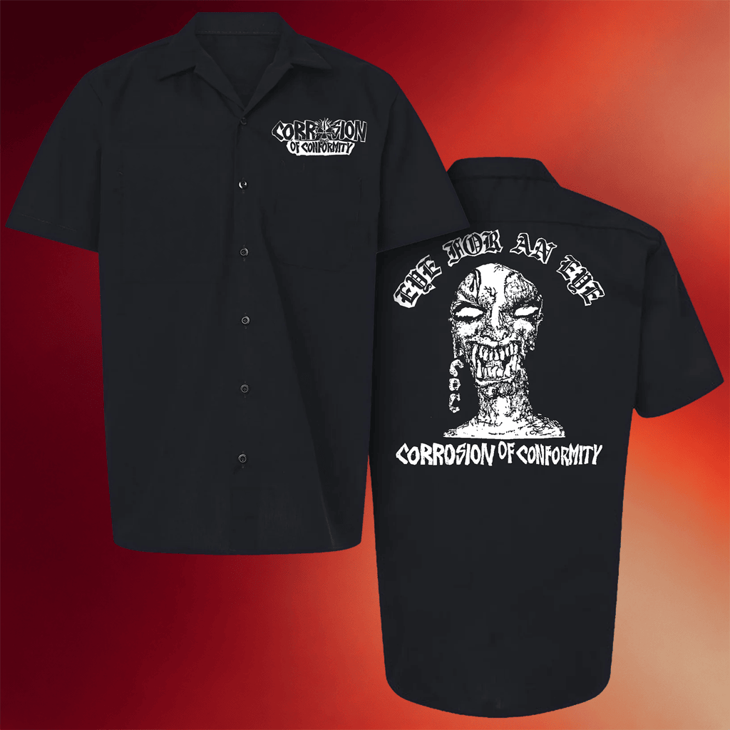 Beyond Human Merch 2026 Corrosion Of Conformity Eye Button Up Shirt Gifts For Brothers