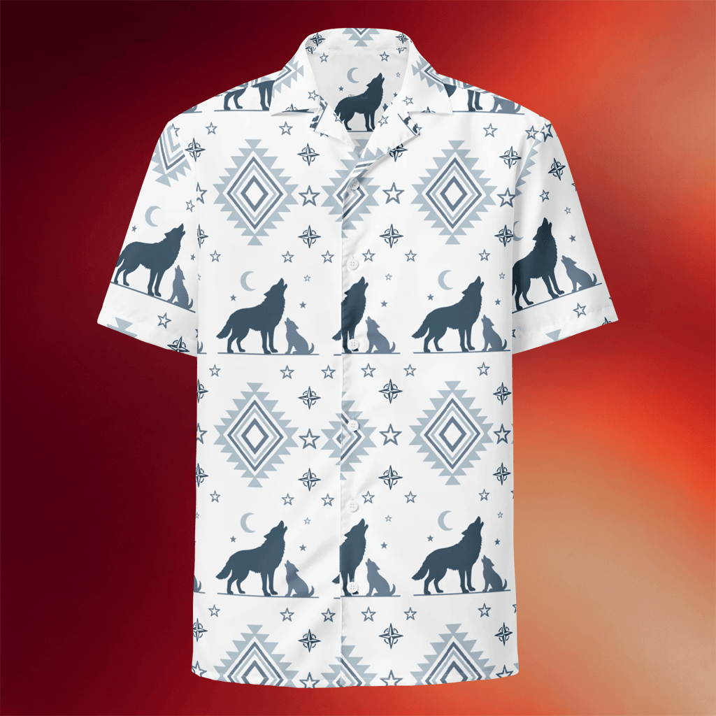 BWTB Merch 2026 For The Dads Wolf Howling Hawaiian Shirt Gifts For Father's Day Ideas