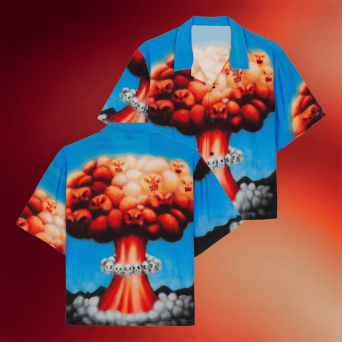 Brain Dead Merch 2026 Explosion Button Up Shirt Unique Gifts For Brothers