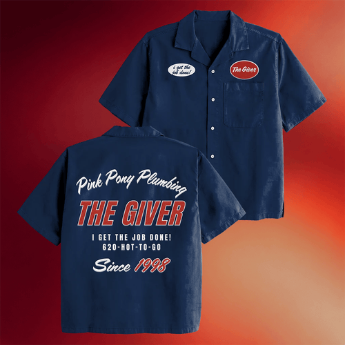 Chappell Roan Merch 2026 The Plumber Button Up Shirt Navy Music Related Gifts For Guys