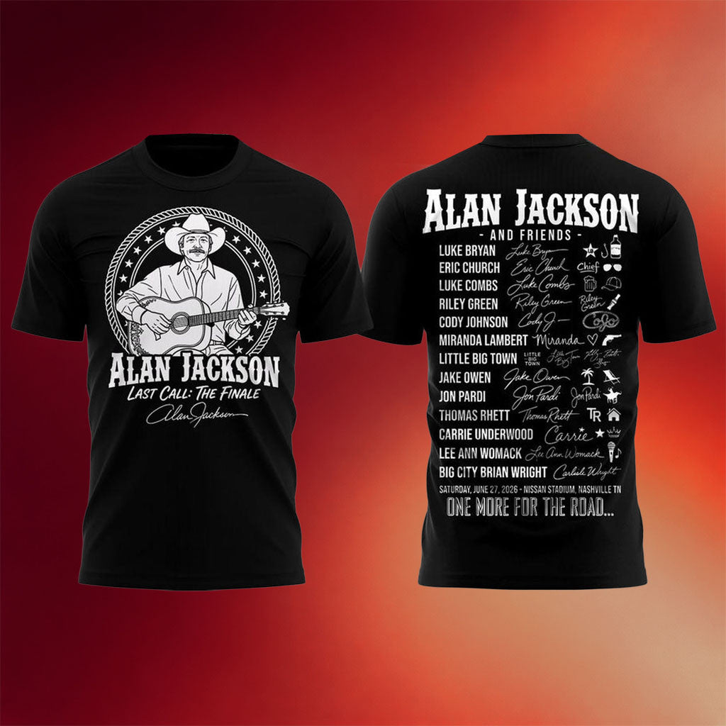 Alan Jackson Last Call Merch Alan Jackson Last Call The Finale 2026 T-Shirt Concert Shirt