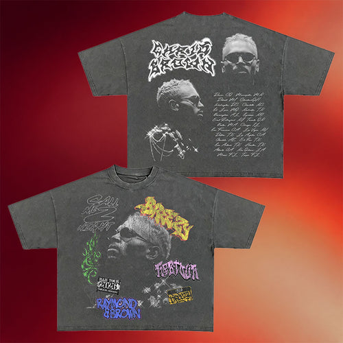 R&B Merch 2026 Chris Brown R&B Tour Graphic T-Shirt Music Lover Gifts For Him