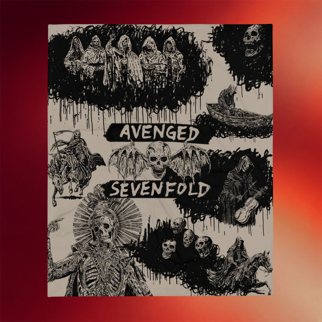 Avenged Sevenfold Merch A7X World 2026 LIBAD Collection Blanket Best Gift For Dad