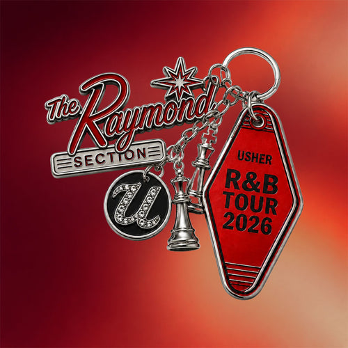 R&B Merch 2026 Usher Raymond R&B Tour Charm Keychain Chris Brown And Usher Merch Fan Gifts