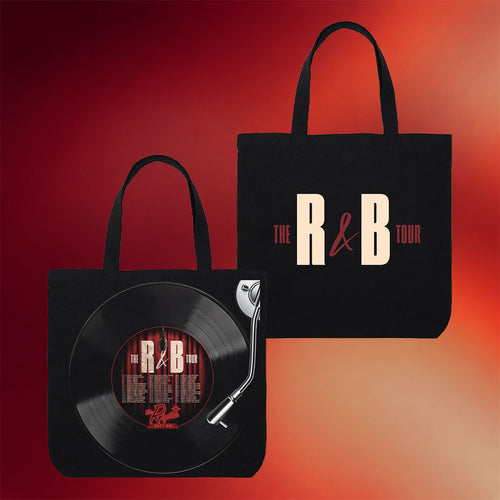 R&B Merch 2026 Usher Raymond R&B Tour Vinyl Tote Bag Chris Brown And Usher Merch Gift For Fans