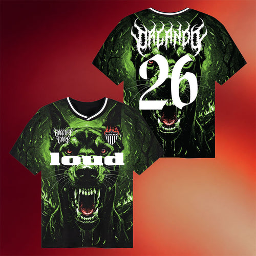 Rolling Loud Merch 2026 Dog Sub 26 Soccer Jersey Rolling Loud Jersey Music Festival Fan Outfit