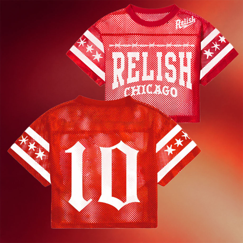 Relish Brand Merch Hard Knocks Jersey Red Barbed Wire Apparel Gifts For Besties