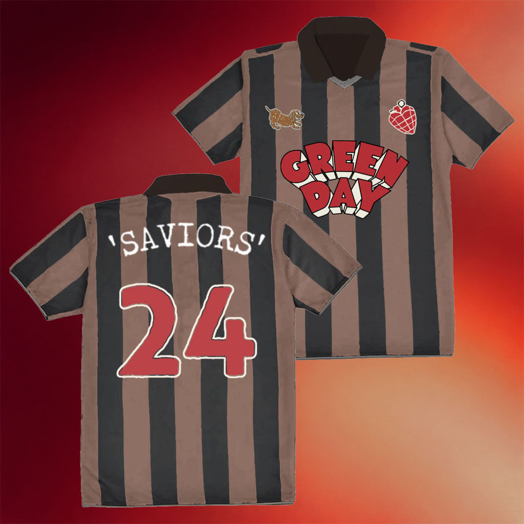 Green Day Merch 24 Saviors Soccer Jersey Green Day Shirt Birthday Present For Him