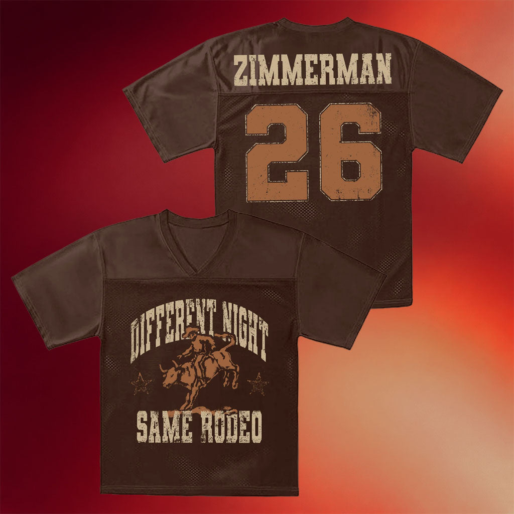 Bailey Zimmerman Merch DNSR 26 Jersey Different Night Same Rodeo Tour Jersey Gifts For Fans