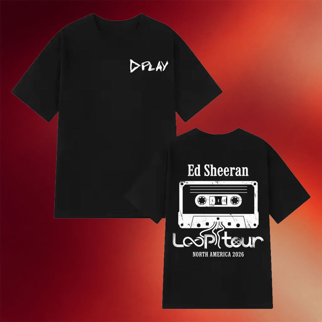 Ed Sheeran Loop Tour Merch Ed Sheeran Loop Tour 2026 Vintage T-Shirt Music Lover Gifts