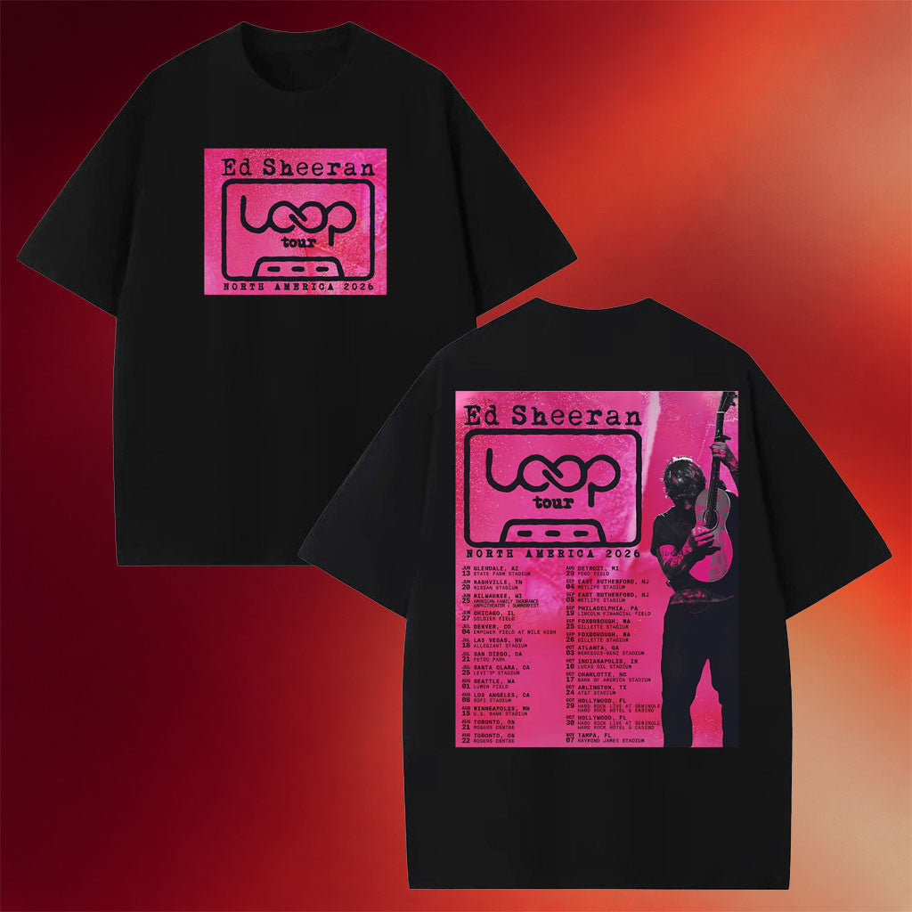 Ed Sheeran Loop Tour Merch Ed Sheeran Loop Tour North America 2026 T-Shirt Husband Gifts