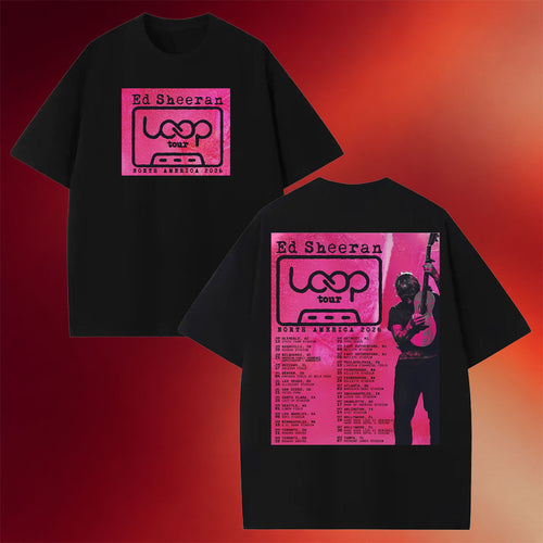 Ed Sheeran Loop Tour Merch Ed Sheeran Loop Tour North America 2026 T-Shirt Husband Gifts