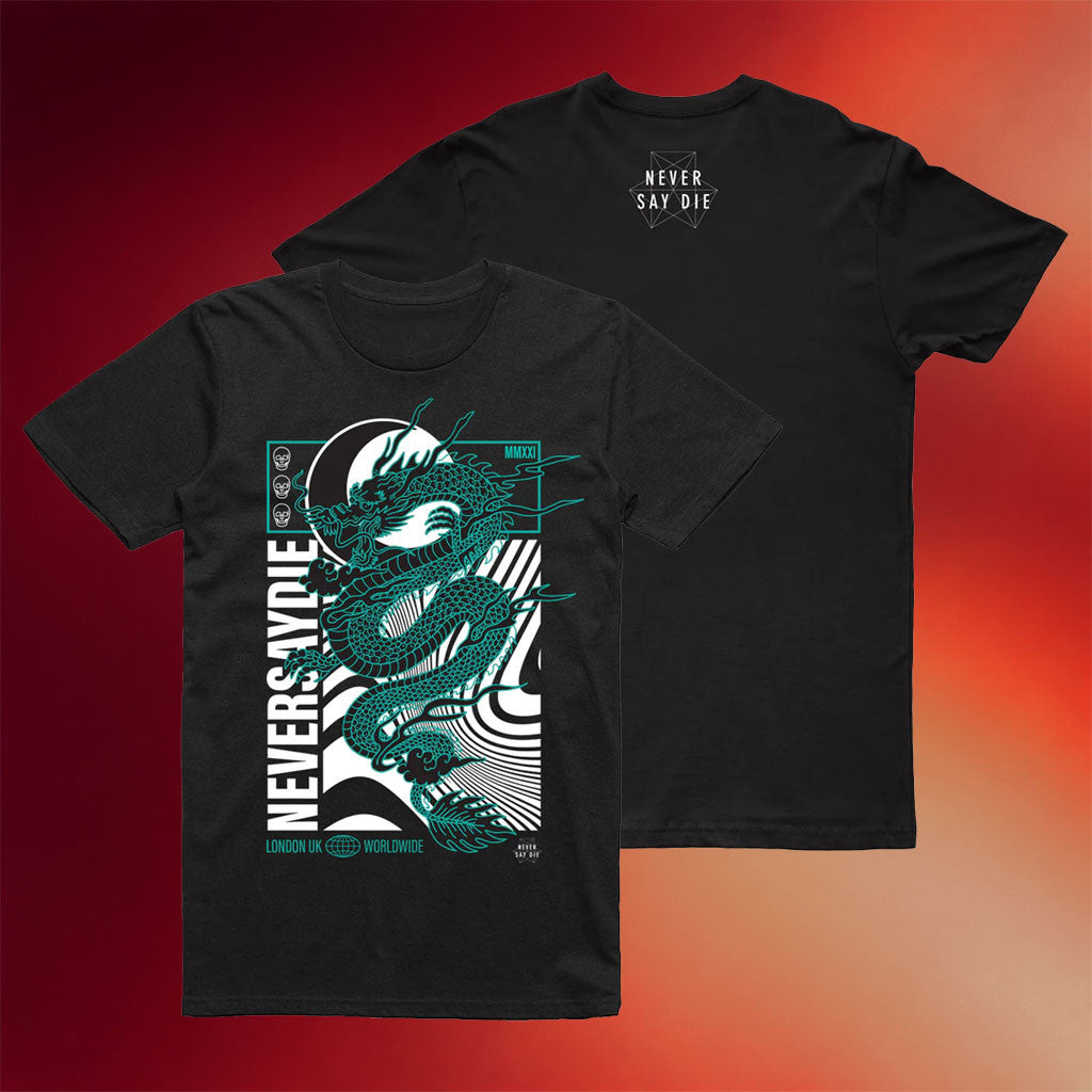 KT8 Merch 2026 NSDR Draco Black T-Shirt Never Say Die Records Merch Gift For Music Lovers