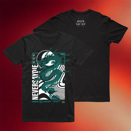 KT8 Merch 2026 NSDR Draco Black T-Shirt Never Say Die Records Merch Gift For Music Lovers