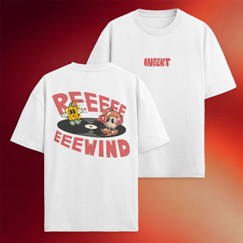KT8 Merch 2026 INFEKT Rewind T-Shirt White INFEKT Merch Best Gifts For Boyfriend