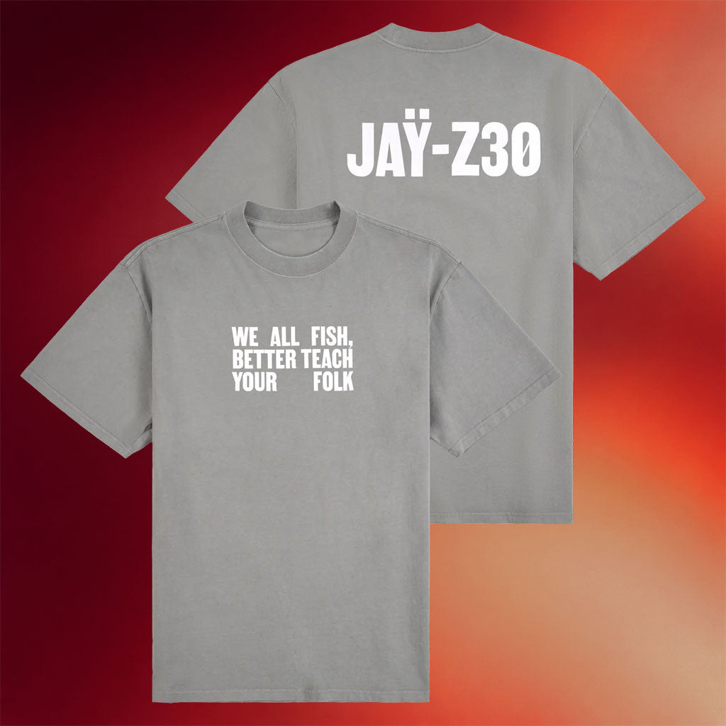 Jay-Z30 Merch 2026 We All Fish T-Shirt Jay-Z Shirt Unique Gifts For Husband