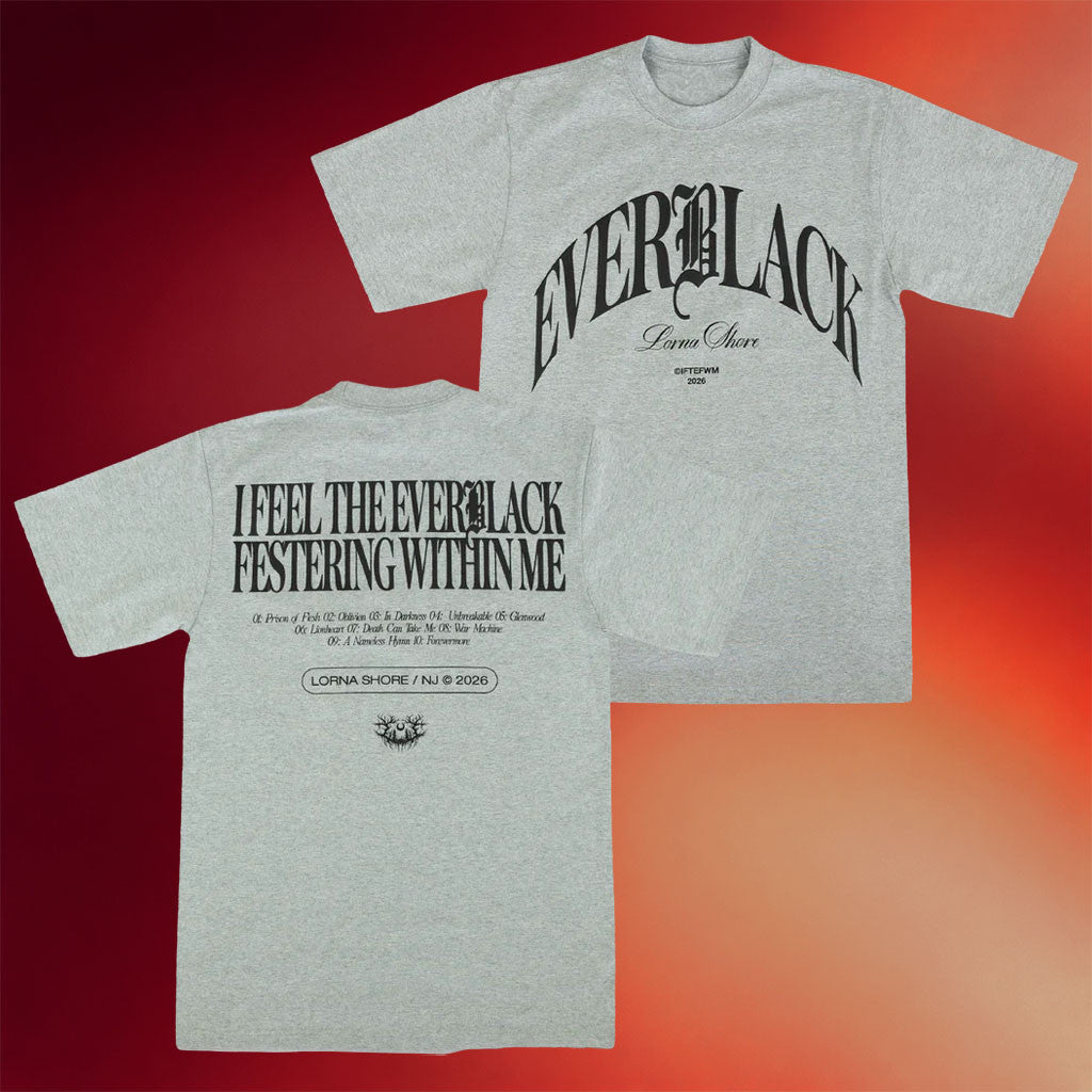 Lorna Shore Merch 2026 Lorna Shore Everblack OE T-Shirt Cool Gifts For Music Lovers
