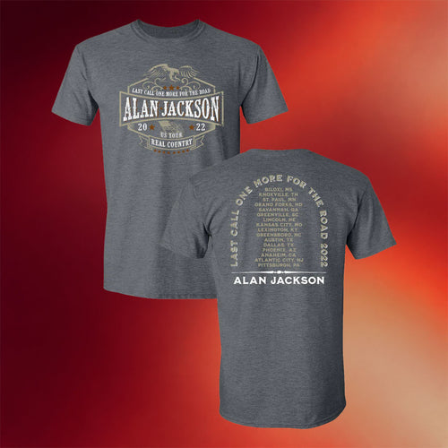 Alan Jackson Merch Grey Tour T-Shirt Last Call One More For The Road Shirt Music Fan Gifts
