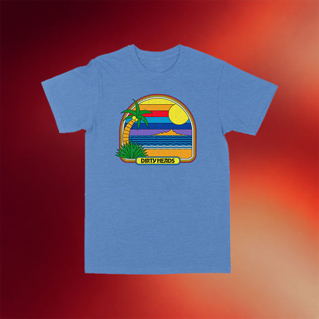 Dirty Heads Merch 2026 Retro Beach Blue T-Shirt Cool Gifts For Music Lovers