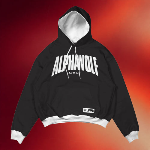 Alpha Wolf Merch 2026 Black And White Hoodie Alpha Wolf CVLT Hoodie Gifts For Fans