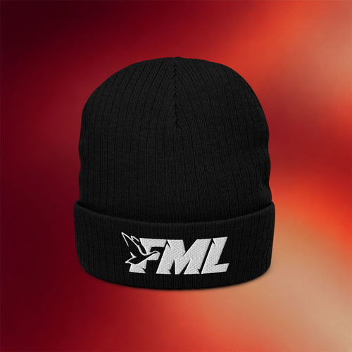 Fl0m Merch 2026 FML Black Beanie Unique Birthday Gift For Husband