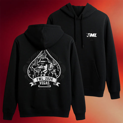 Fl0m Merch 2026 FML Spade Hoodie Black FML 2026 Vegas Hoodie Present For Husband