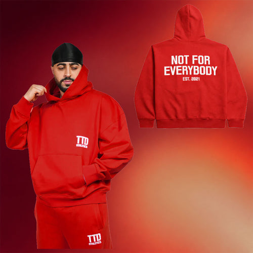 TTD Athletics Merch 2026 Not For Everybody Hoodie Till The Death Merch Red