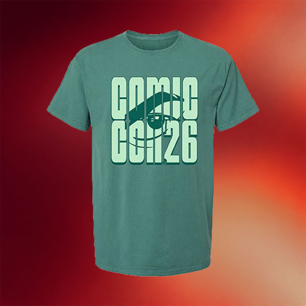 Comic Con Merch 2026 Comic Con Green Villain Eye T-Shirt Gifts Ideas For Brothers