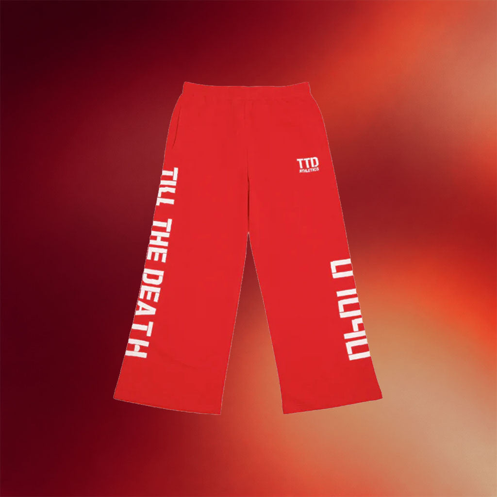 TTD Athletics Merch 2026 Jail House Sweatpants Red Till The Death Merch Gift For BFF