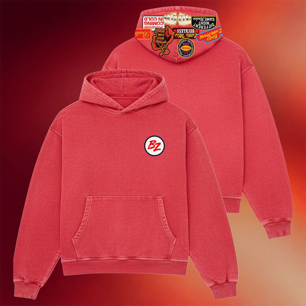Bailey Zimmerman Merch 2026 BZ Patch Collage Vintage Hoodie Music Gift Ideas For Guys