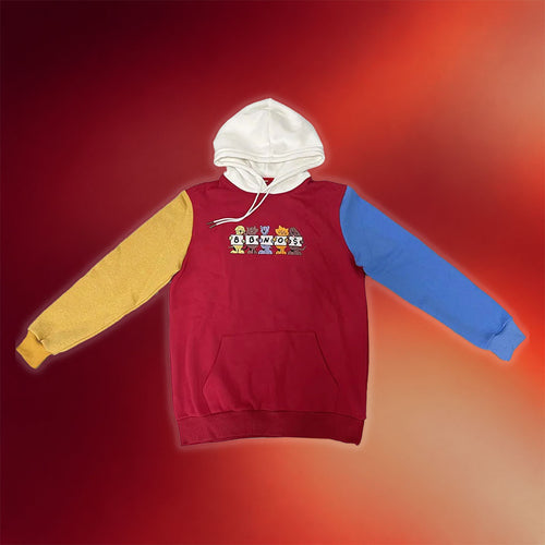 BbnoS Merch 2026 BBNOS Pet Color Block Hoodie Gifts For Besties Rap Lovers