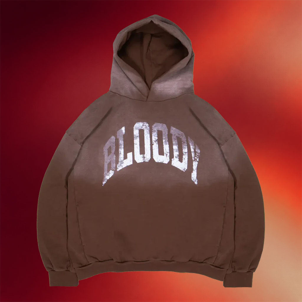 Bloody Sunday Merch 2026 Arch Logo Vintage Hoodie Bloody Hooded Sweatshirt BFF Gifts