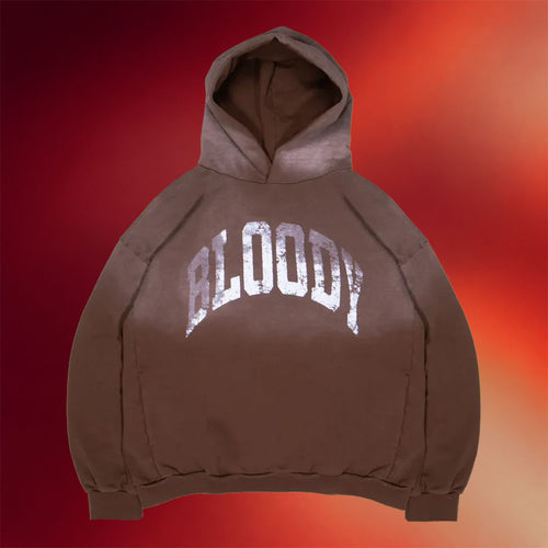 Bloody Sunday Merch 2026 Arch Logo Vintage Hoodie Bloody Hooded Sweatshirt BFF Gifts