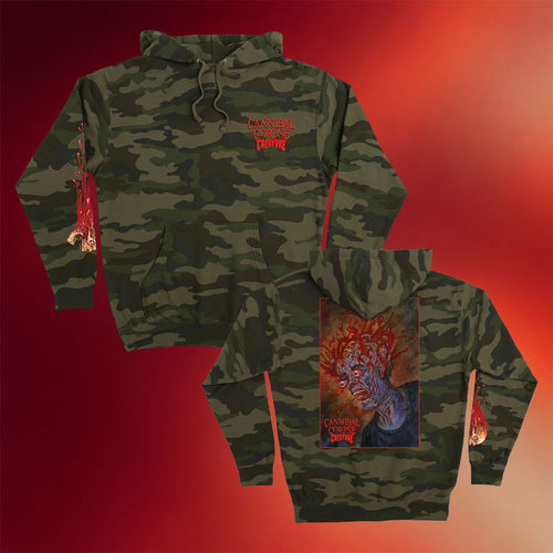 Cannibal Corpse Merch 2026 Cannibal Corpse X Creature Blood Trail Hoodie Camo Gifts For Fans