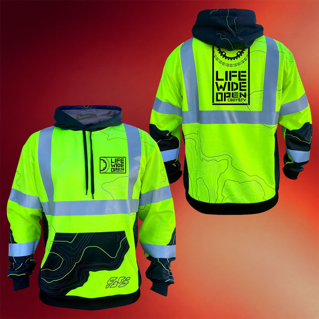 CboysTV Merch 2026 Topographic Hoodie Life Wide Open With CboysTV Hoodie Father's Day Gifts