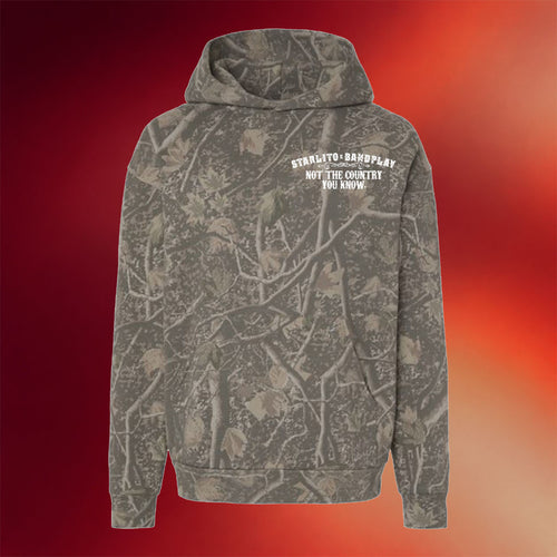 Grind Hard Merch 2026 Starlito Bandplay Not The Country You Know Camo Hoodie Father's Day Gifts