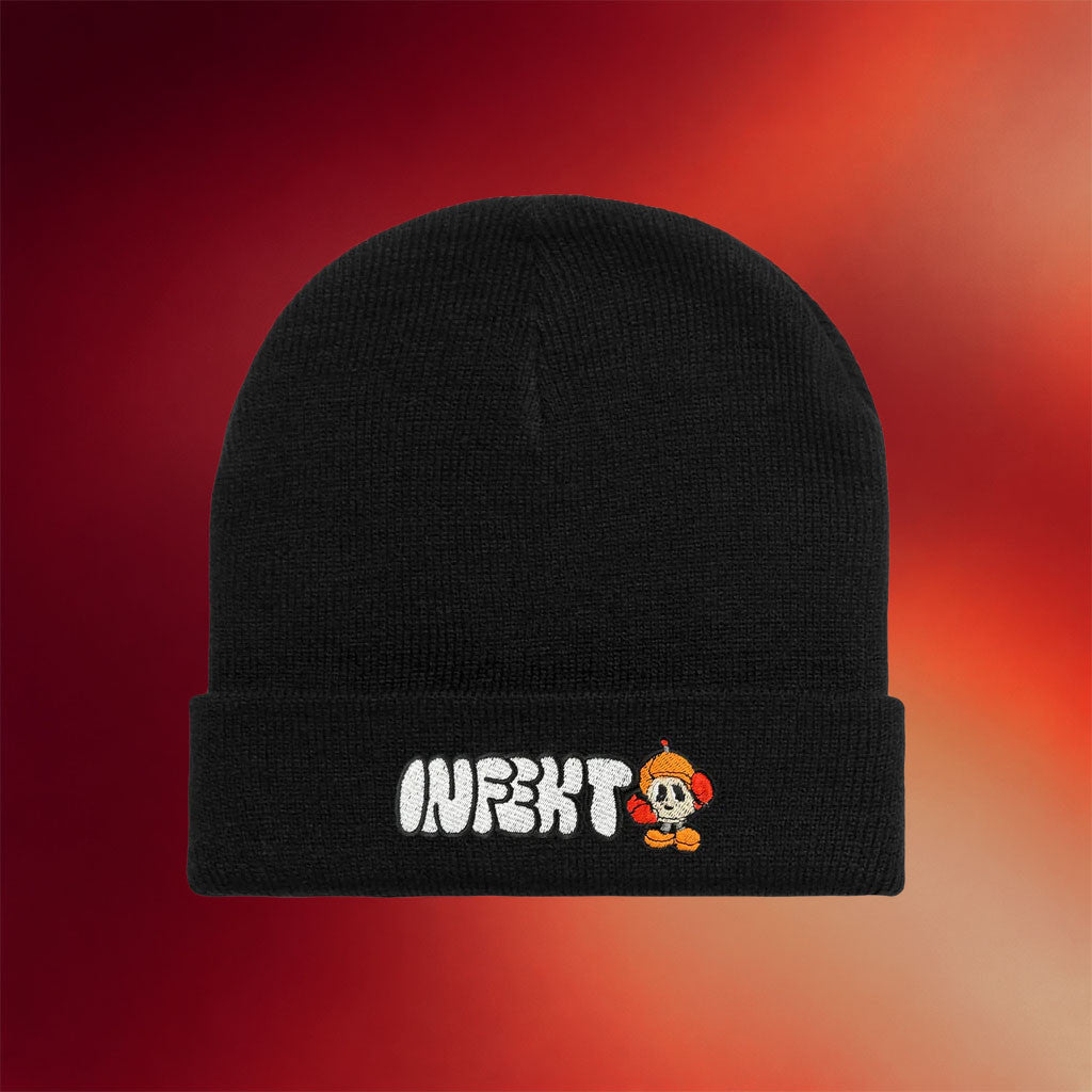 KT8 Merch 2026 INFEKT Logo Beanie Black INFEKT Merch Birthday Present For Boyfriend