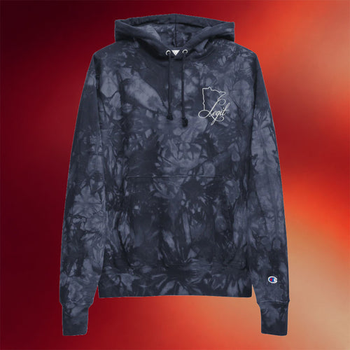 MN Legit Merch 2026 Champion Tie Dye Hoodie MN Map Hoodie Gifts For Friends