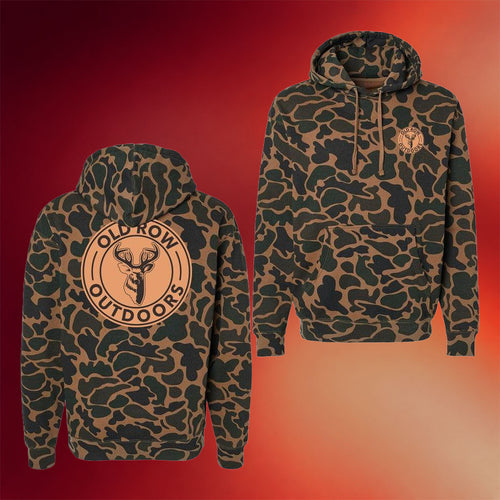 Old Row Merch Old Row Outdoors Deer Circle Camo Hoodie Birthday Gifts For Deer Hunters