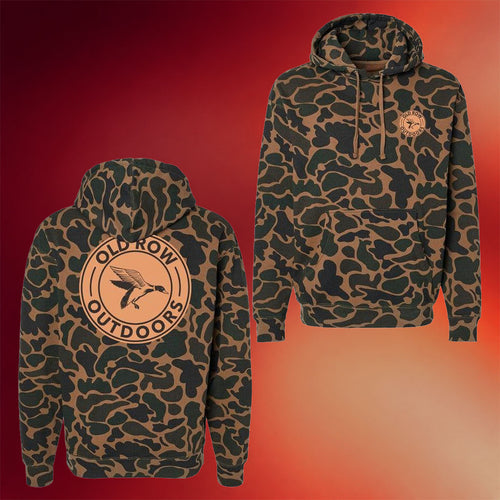 Old Row Merch Old Row Outdoors Duck Circle Camo Hoodie Birthday Gift Ideas For Dad