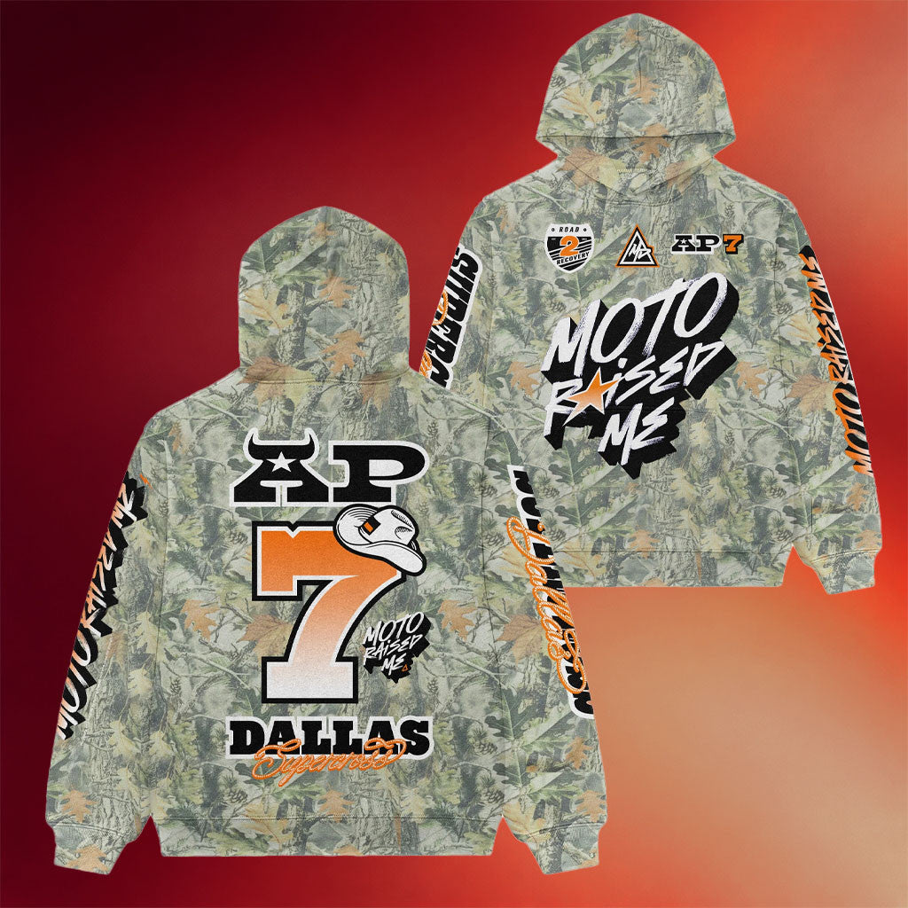 Road 2 Recovery Merch 2026 Ap7 X Moto Raised Me Arlington Supercross Hoodie Father's Day Gifts