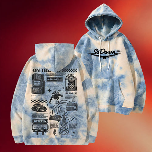 Sodown Merch On The Air Tie Dye Hoodie Birthday Present For Friends