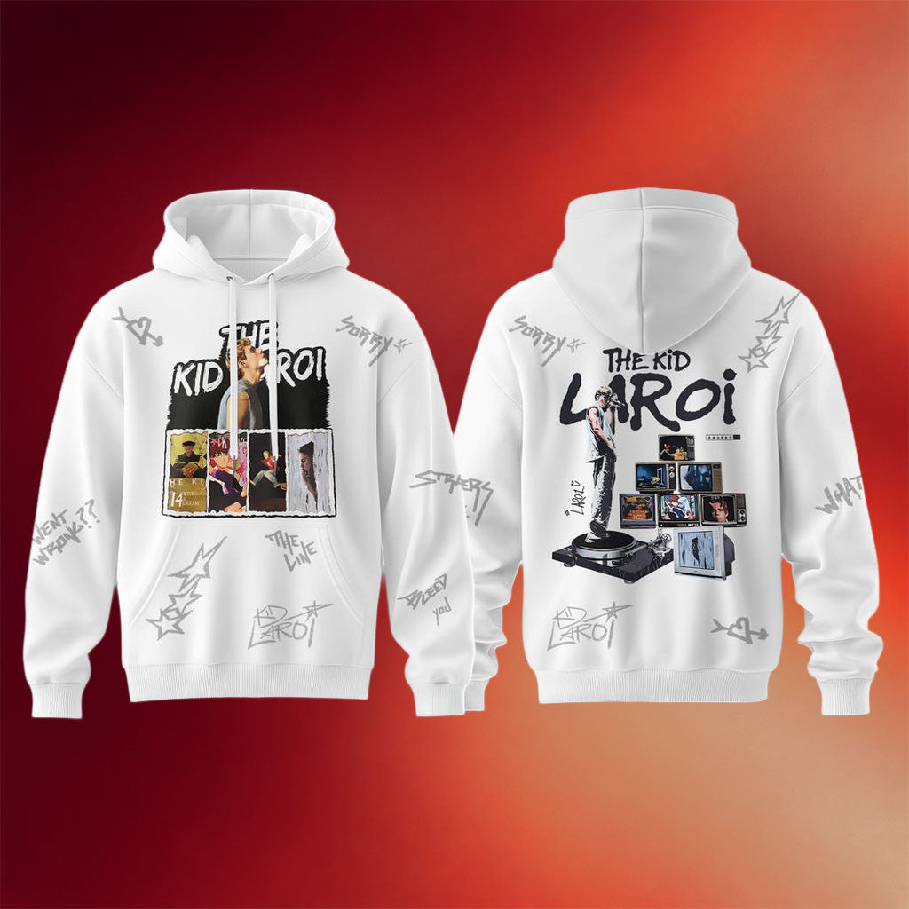 The Kid Laroi Merch 2026 The Kid Laroi Tour 2026 White Hoodie Best Gifts For Music Lovers