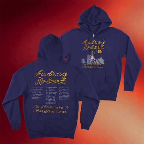 Audrey Hobert Merch 2026 Staircase To Stardom Tour Zip Hoodie Gifts For Music Lovers