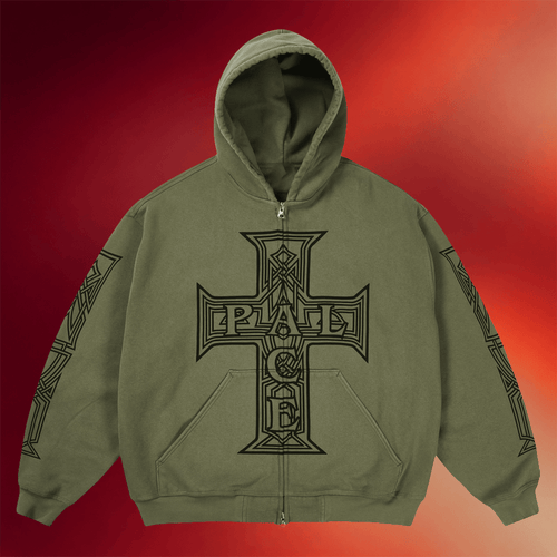 Palace Skateboards Merch 2026 Y So Cross Zip Hoodie Birthday Ideas For Husband