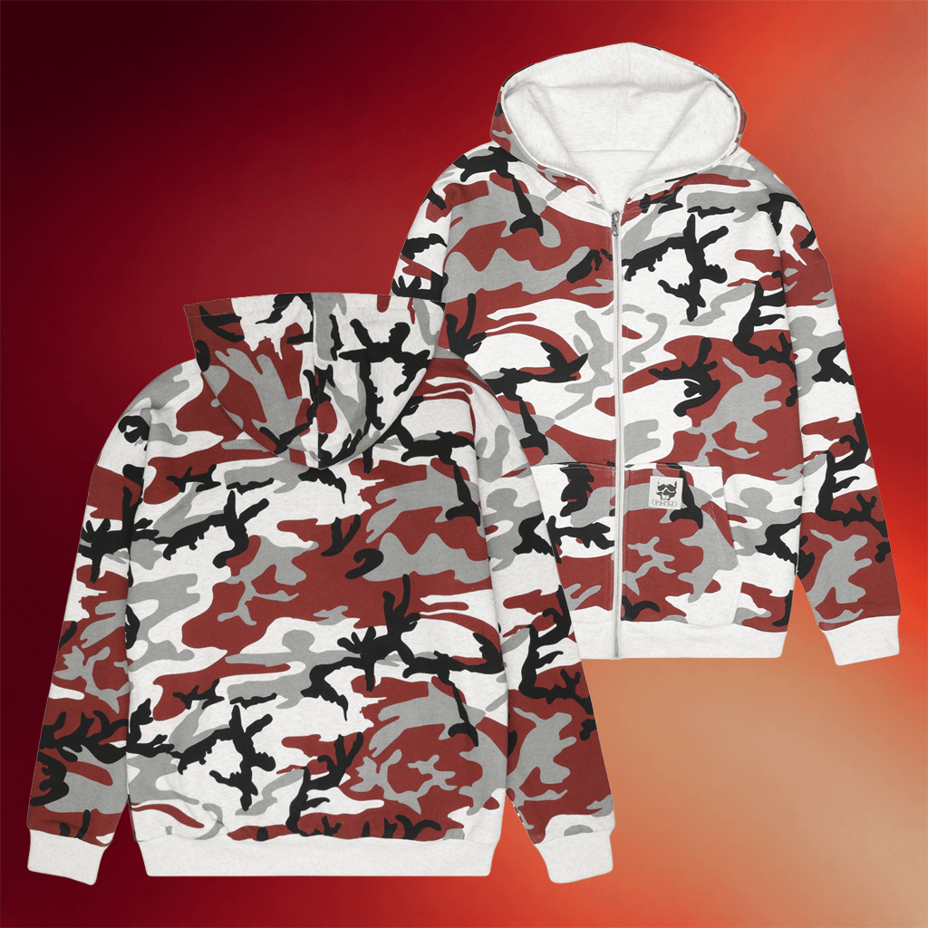 G59 Merch G59 Records Camo Zip Hoodie Best Father's Day Gifts For Dad