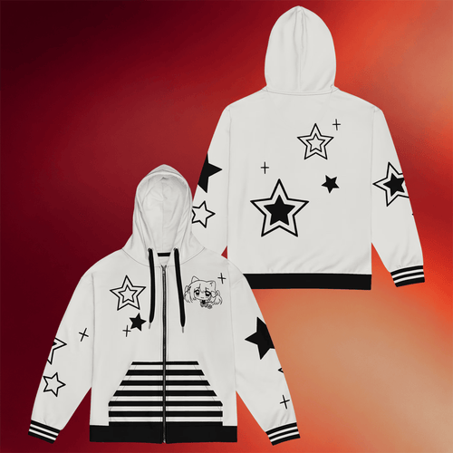 Meowbah Merch Stars 4 Meowbah Zip Hoodie Birthday Gift For Sister