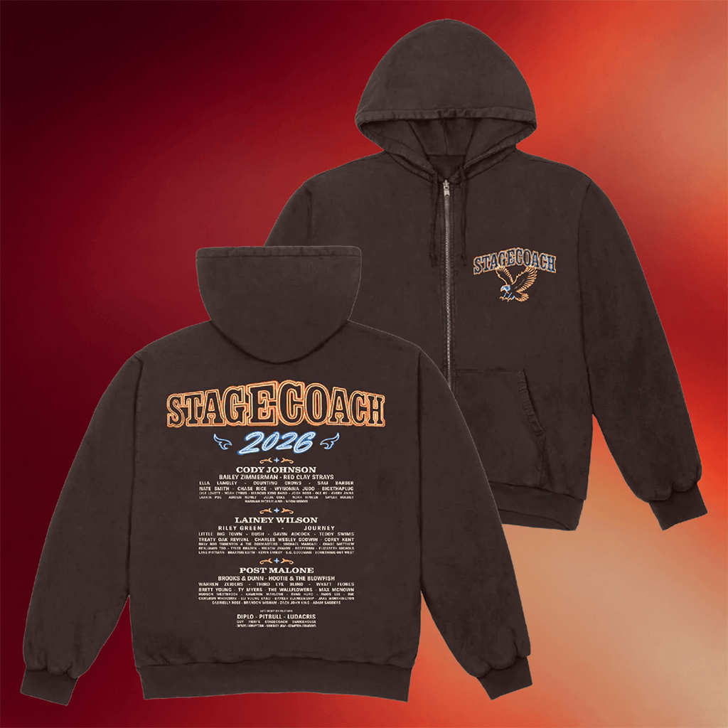 Stagecoach Merch Neon Nights 2026 Lineup Zip Hoodie Country Music Festivals 2026 Merch Gifts