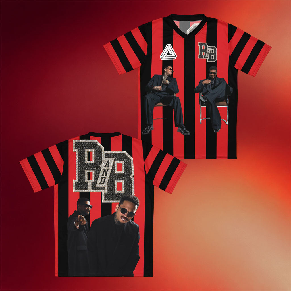 Chris Brown Merch 2026 RnB Red Referee Jersey R&B Tour Merchandise Music Concert Outfits